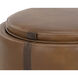 Borelli 17.75 inch Tobacco Tan / Autumn Chestnut Storage Ottoman